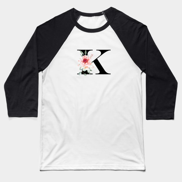 LETTER MONOGRAM K Baseball T-Shirt by LatiendadeAryam